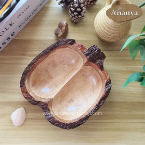 Rustic Apple Wood Serving Plate