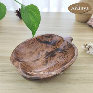 Artisan Teak Wood Apple Serving Plate