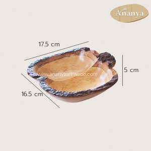 Alternative view of Rustic Apple Wood Serving Plate