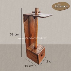 Alternative view of Handcrafted Teak Wood Kitchen Tissue Holder